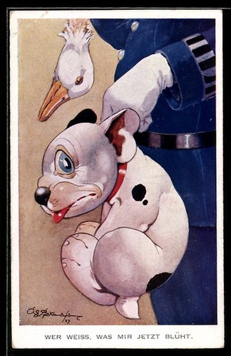 Cartolina artista george - cartolina, d'artista