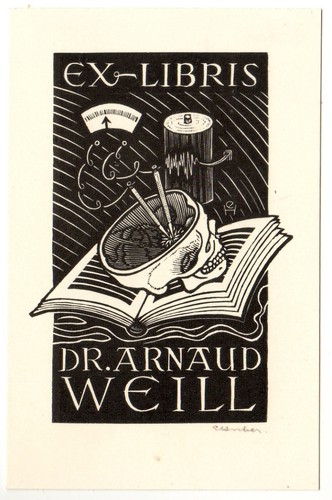 Ernest huber exlibris für - huber:,