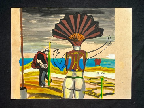 Max ernest quadro disegno - ernest, su