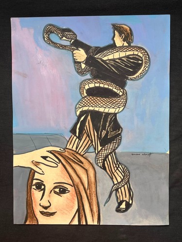 Max ernest quadro disegno - max, su