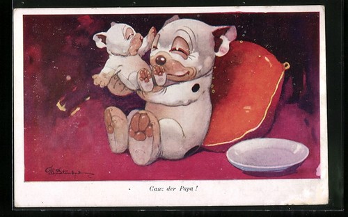 Cartolina artista george - cartolina,