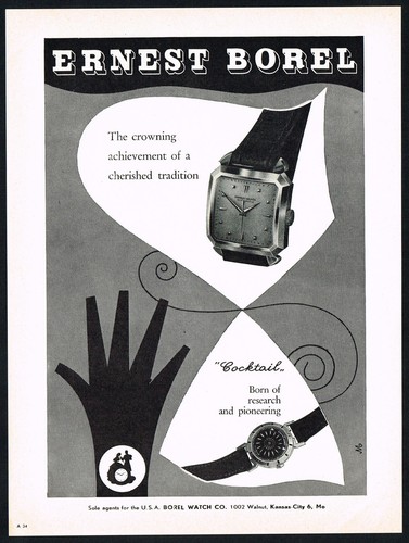 Orologio cocktail quadrato