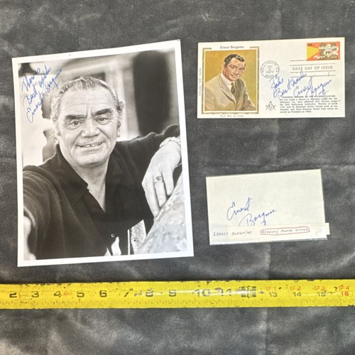 Ernest borgnine signed 8x10 - ernest,