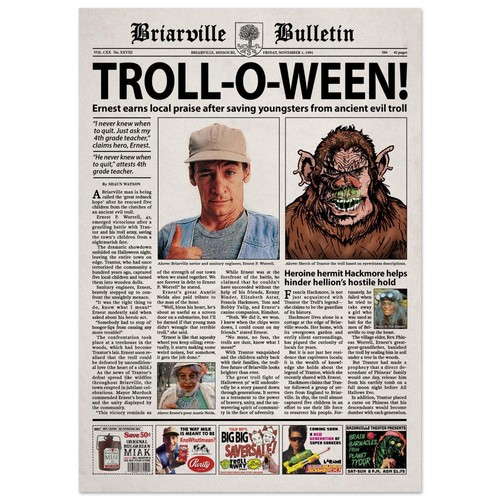 Stampa poster giornale stupido